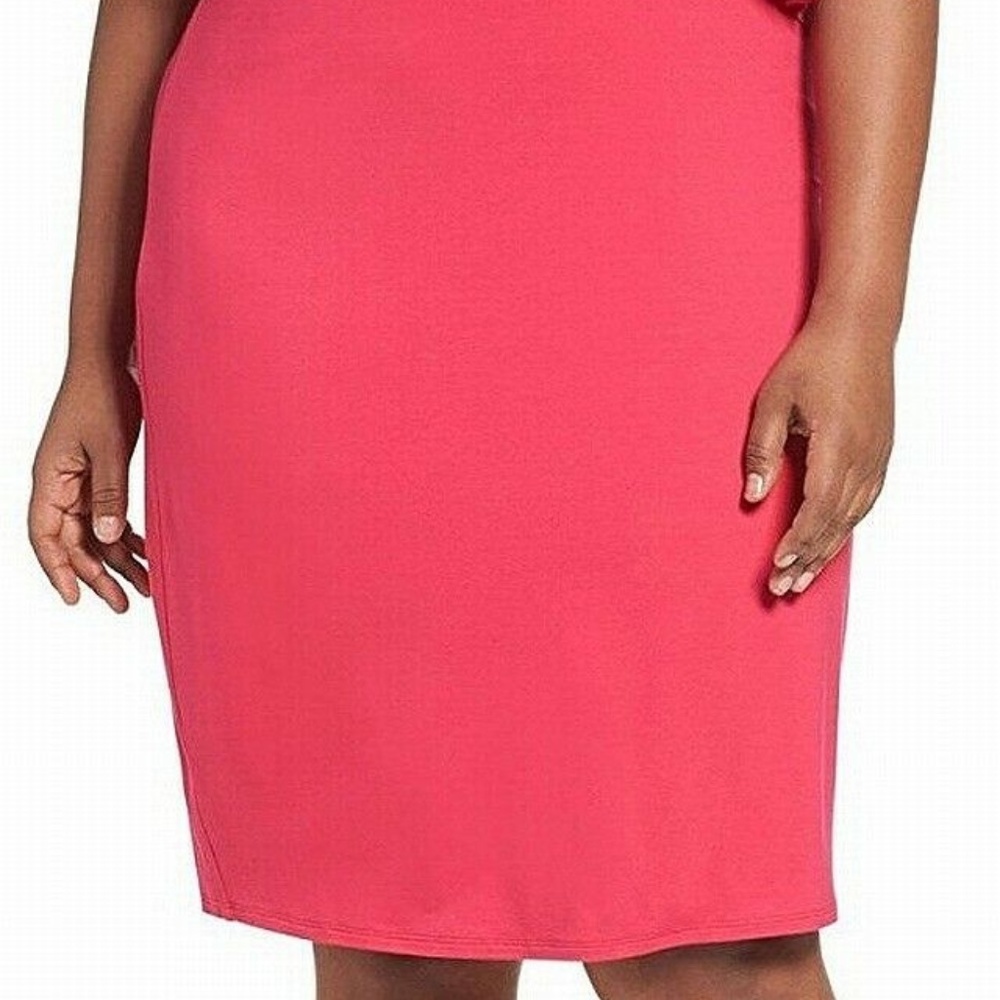 Three Dots Overlay One-Shoulder Dress NWT! - Picture 2 of 5
